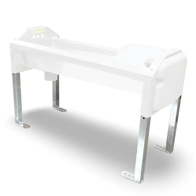 Füsse-Set aus verzinktem Stahl für Stallbedarf Sonderangebot